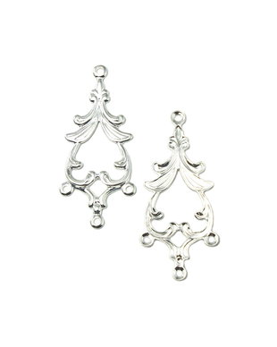 Chandelier placat cu argint, 34x15 mm (cod 5-6)