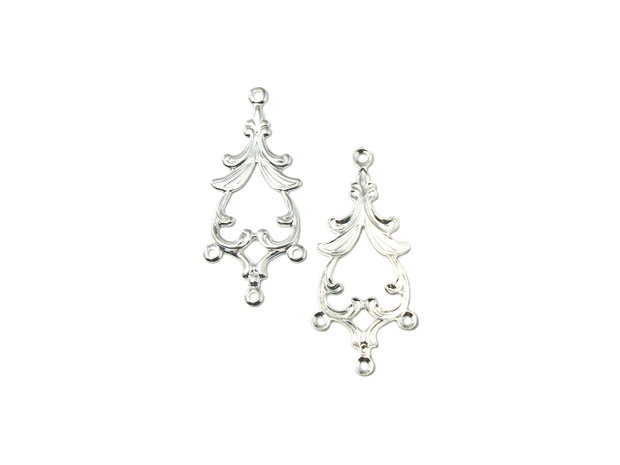 Chandelier placat cu argint, 34x15 mm (cod 5-6)