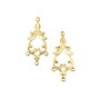 Chandelier placat cu aur, 34x15 mm (cod 5-7)