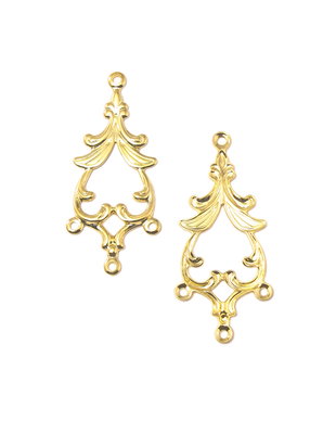 Chandelier placat cu aur, 34x15 mm (cod 5-7)