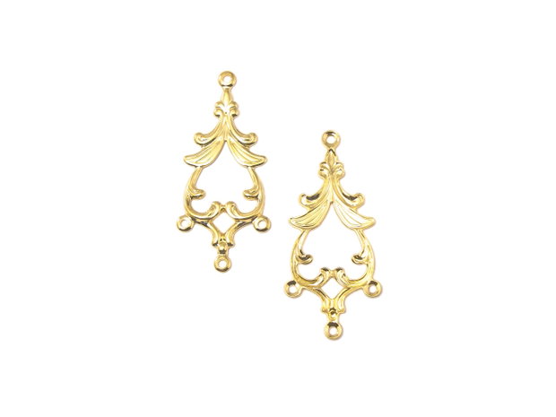 Chandelier placat cu aur, 34x15 mm (cod 5-7)