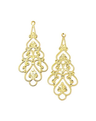 Chandelier placat cu aur, 41x18 mm (cod 5-9)