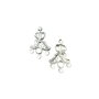 Chandelier din otel placat cu argint, 21x13 mm (cod 5-10)