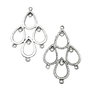 Chandelier placat cu argint antichizat, 51x33 mm (cod 5-12)
