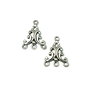 Chandelier argintiu antichizat, 22x17 mm (cod 5-14)