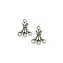 Chandelier argintiu antichizat, 17x14 mm (cod 5-16)