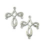 Chandelier argintiu antichizat, 34x27 mm (cod 5-20)
