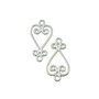 Chandelier placat cu argint, 26x14 mm (cod 5-21)