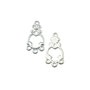 Chandelier placat cu argint, 23x12 mm (cod 5-22)