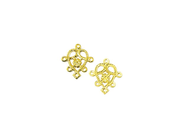 Chandelier placat cu aur, 14x12 mm (cod 5-25)