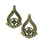 Chandelier finisaj bronz antichizat, 41x27 mm (cod 5-26)