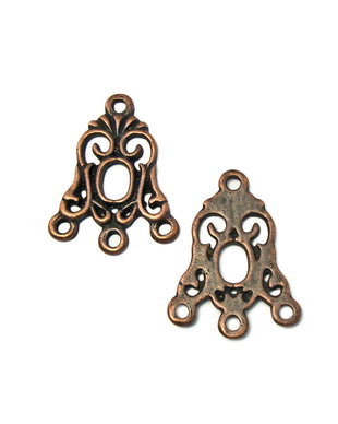 Chandelier finisaj cupru antichizat, 24x18 mm (cod 5-28)