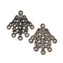 Chandelier finisaj cupru antichizat, 30x27 mm (cod 5-29)