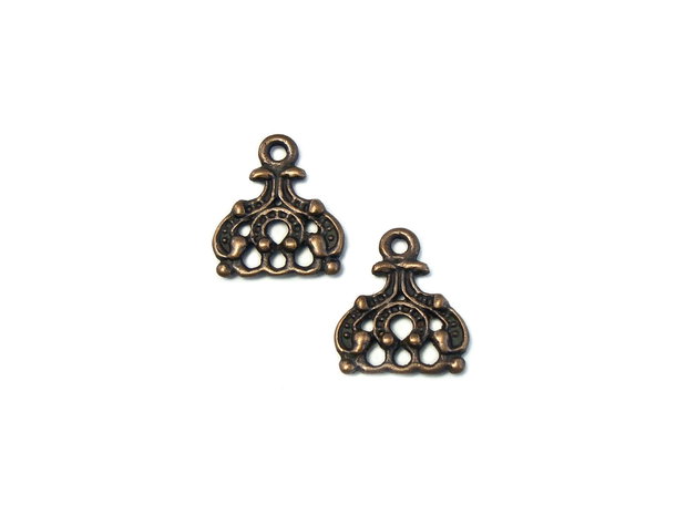 Chandelier finisaj cupru antichizat, 15x13 mm (cod 5-36)