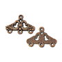 Chandelier finisaj cupru antichizat, 17x24 mm (cod 5-37)