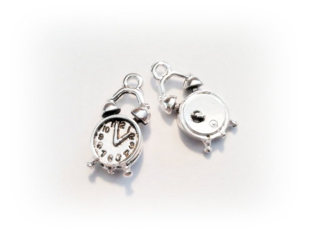 1b Charm placat argint Ceas 9 x 18 mm (SRG0 26)