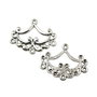 Chandelier finisaj argintiu antichizat, 26x33 mm (cod 5-47)