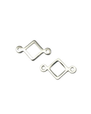 Conector placat cu argint, 15x9 mm (cod 6-1)