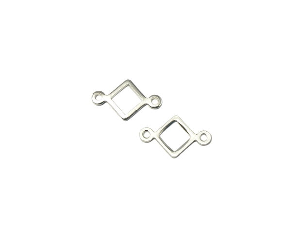 Conector placat cu argint, 15x9 mm (cod 6-1)