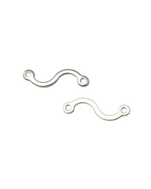Conector placat cu argint, 15x4 mm (cod 6-9)