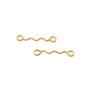 Conector din otel placat cu aur, 14x1 mm (cod 6-13)