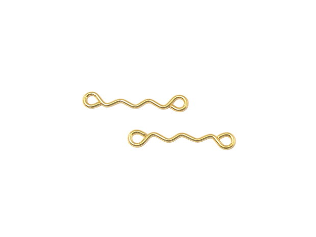 Conector din otel placat cu aur, 14x1 mm (cod 6-13)