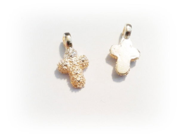 1b Charm placat aur Cruciulita18x9mm (GPLAK 93 )
