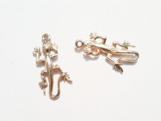 1b Charm placat aur ''Cameleon '' 11 x 23 mm