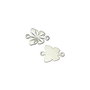 Conector fluture placat cu argint, 12x9 mm (cod 6-19)