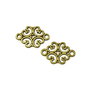 Conector, finisaj bronz, 19x12 mm (cod 6-23)