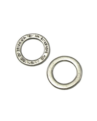 Conector, finisaj argintiu antichizat, 14 mm (cod 6-50)