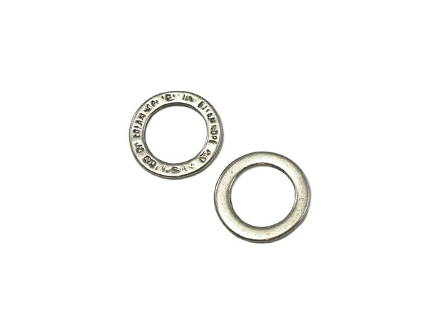 Conector, finisaj argintiu antichizat, 14 mm (cod 6-50)