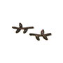 Conector crenguta, finisaj cupru antichizat, 17x9 mm (cod 6-54)