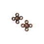 Conector, finisaj cupru antichizat, 10x10 mm (cod 6-56)