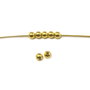 Distantier placat cu aur, 2,5 mm - 5 buc (cod 7-3)