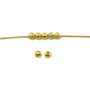 Distantier placat cu aur, 2,5 mm - 10 buc (cod 7-4)
