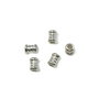 Distantier placat cu argint, tub 6,5x4,5 mm - 5 buc (cod 7-6)