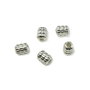 Distantier placat cu argint, tub 5x4 mm - 5 buc (cod 7-7)