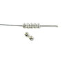 Distantiere placate cu argint, rondele 3x2 mm - 5 buc (cod 7-9)