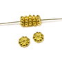 Distantiere aurii, rondele 7x2 mm - 5 buc (7-11)