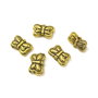 Distantier fluturas, finisaj auriu antichizat, 9x5x4 mm (cod 7-29)