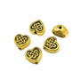 Distantier inima, auriu antichizat, 9x9x4 mm (cod 7-31)