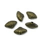Distantier scoica, finisaj bronz, 13x7 mm (cod 7-50)