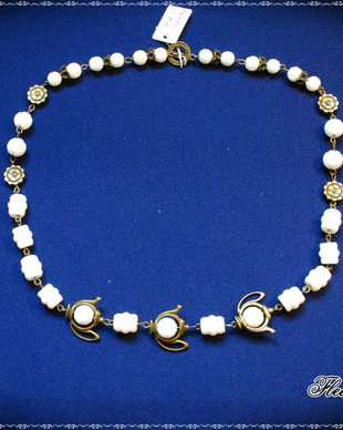 COLIER CORAL ALB