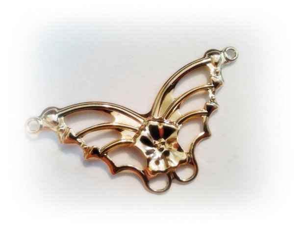 1b Link '' fluture '' placat aur 39 x 18  mm