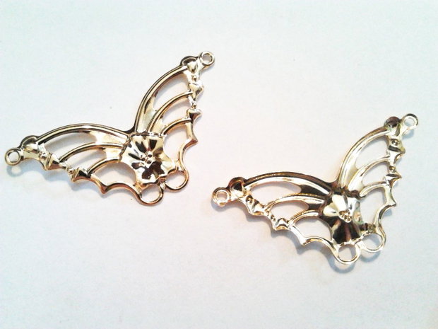 1b Link '' fluture '' placat aur 39 x 18  mm
