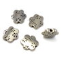 Distantier floare, argintiu antichizat, 13x3 mm (cod 7-64)