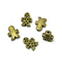 Distantier omulet, finisaj bronz, 11x9x3 mm (cod 7-69)