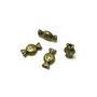 Distantier bomboana, finisaj bronz, 11x6x3 mm (cod 7-73)