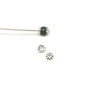 Capacele placate cu argint, pentru margele de 2-4 mm - 10 buc (cod 8-3)